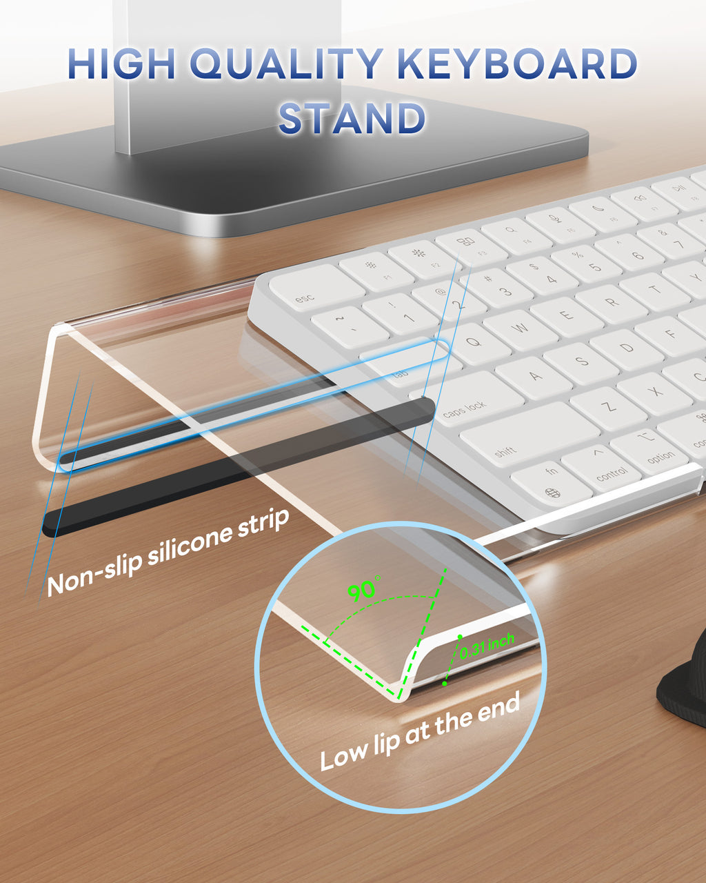 Laborio Keyboard Stand with Wrist Rest