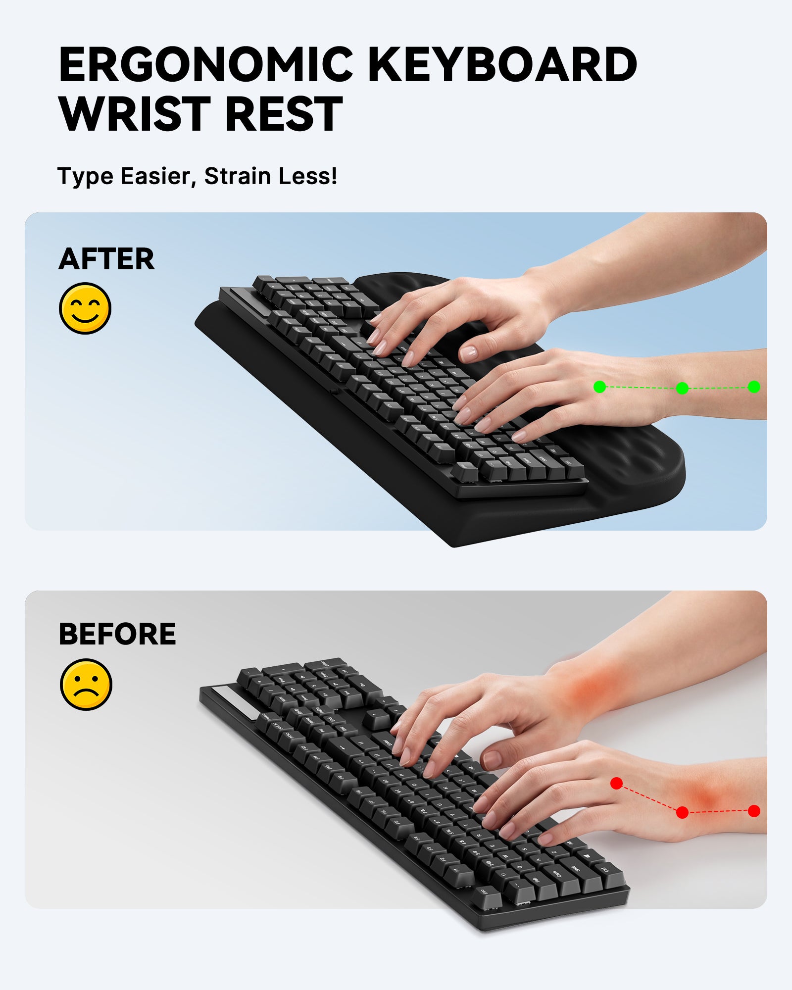 Keyboard Wrist Rest Stand for Desktop