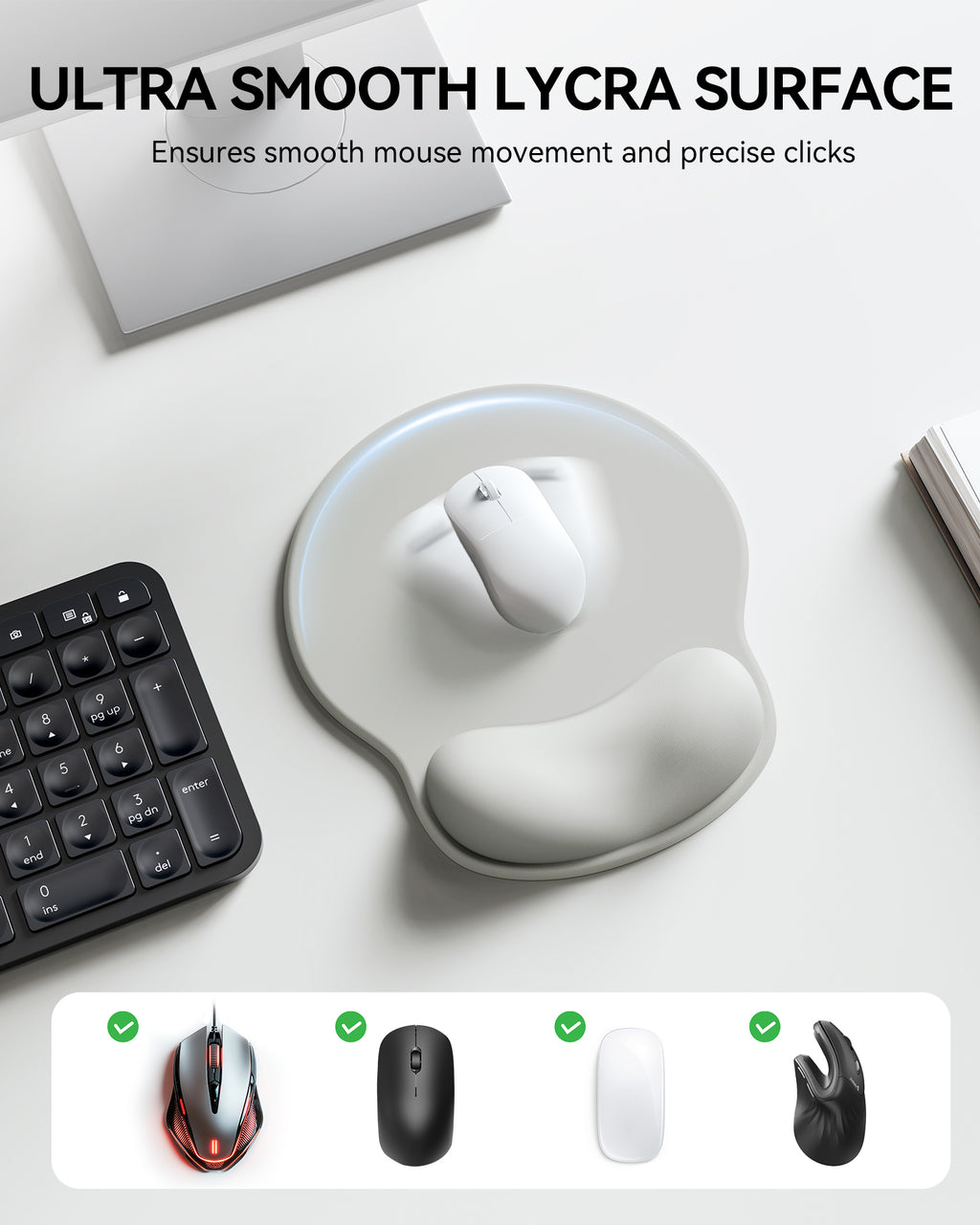Ergonomic Mouse Pad with Wrist Support