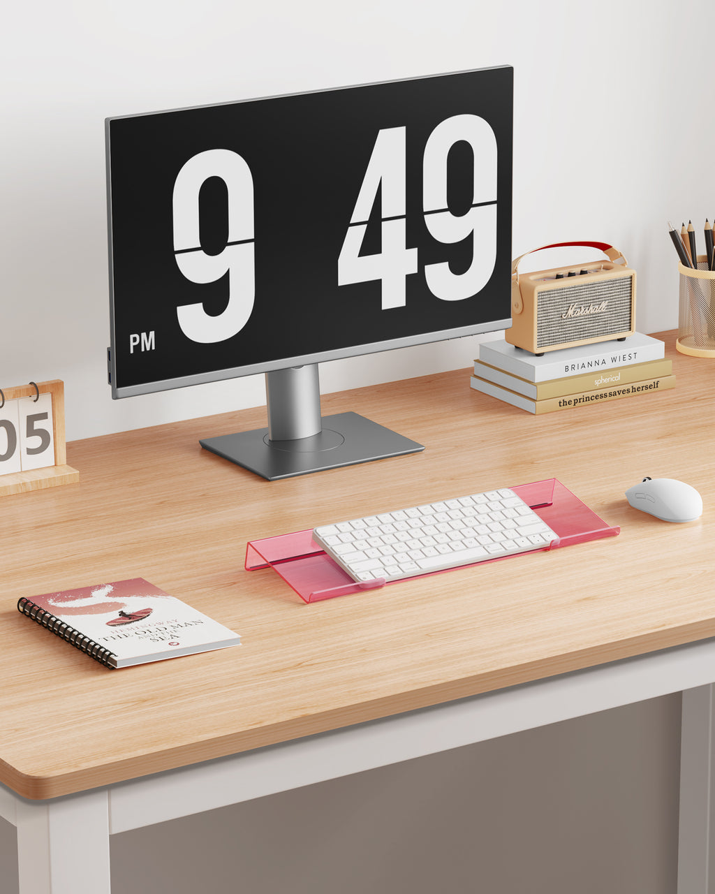 Acrylic Computer Keyboard Stand for Desktop