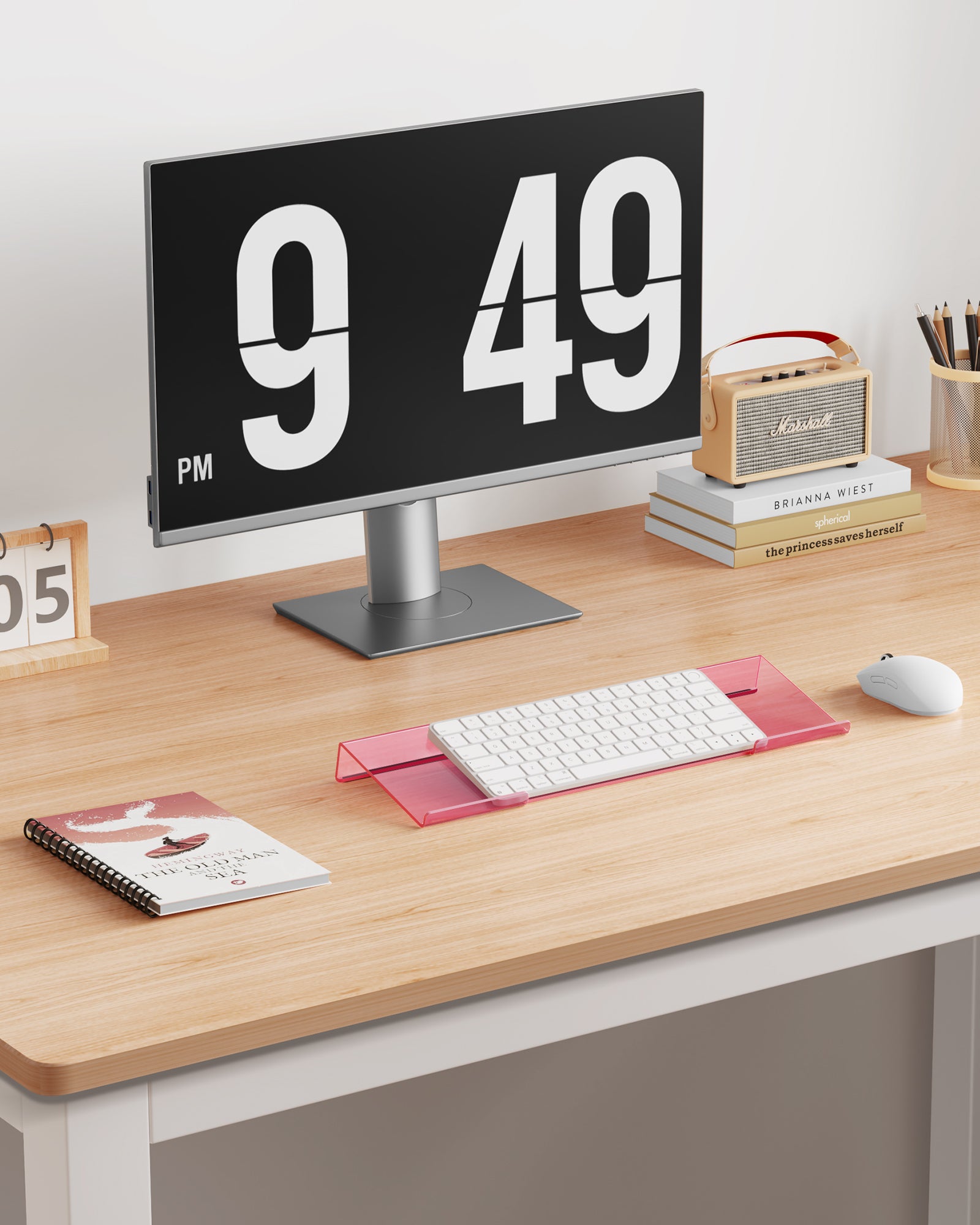 Acrylic Computer Keyboard Stand for Desktop